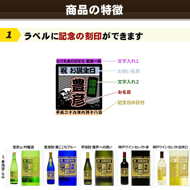 名入れゴルフギフト 名入れボトル　お酒