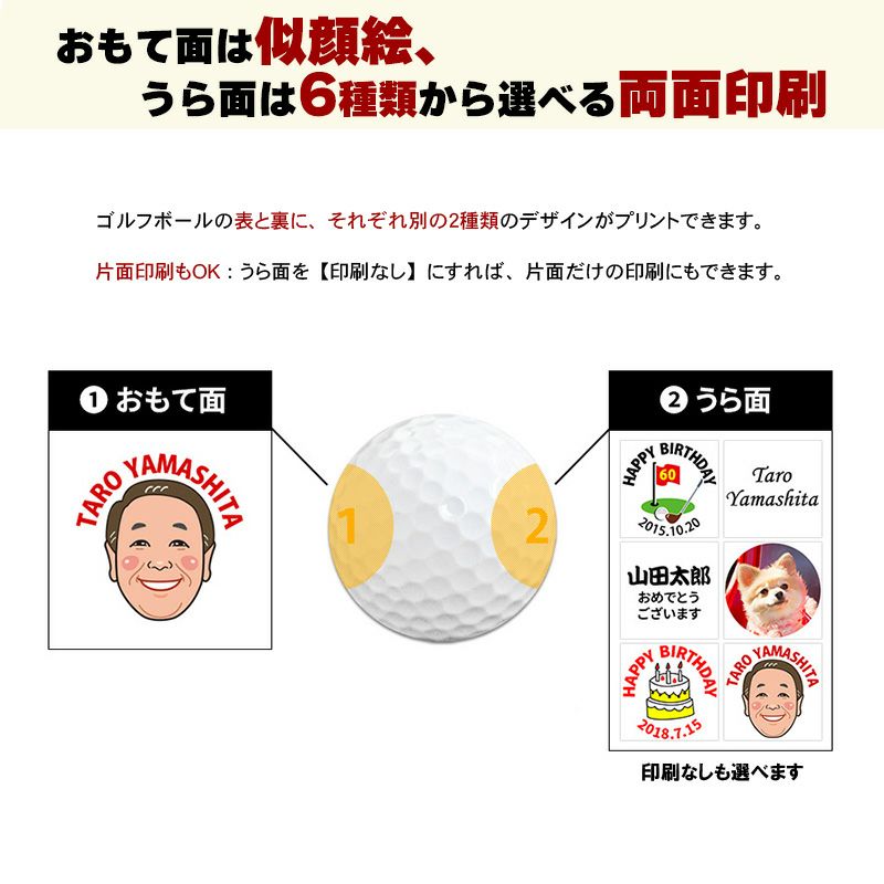 似顔絵ゴルフボール クリップマーカー